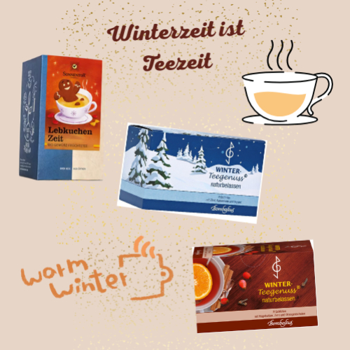 WINTER-TEEGENUSS Zimt Kardamom Ingwer Filterbeutel